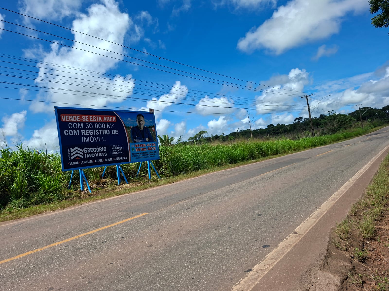 Vendo excelente área com 30.000 m², com Registro de Imóveis